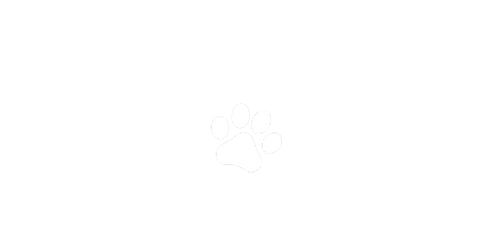 Better Choice Company's logo. Better Choice Company's mission: To Become The Most Innovative Pet Food Brand in the World